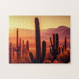 Arizona-Wüstenkaktus Puzzle
