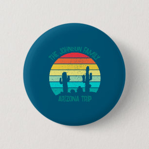 Arizona Wüstenkaktus Sonnenuntergang Reise Kinder Button