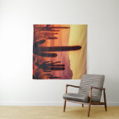 Arizona-Wüstenkaktus Wandteppich (Beispiel (Horizontal))