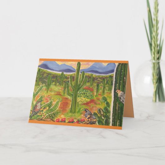 Arizona Wüstenkunst Karte (Vorderseite)