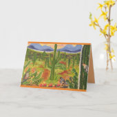 Arizona Wüstenkunst Karte (Gelbe Blume)