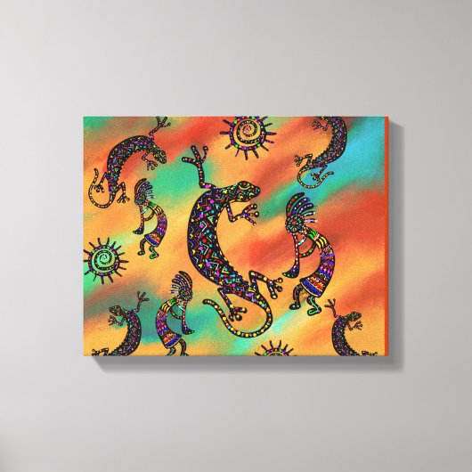 Arizona Wüstenkunst Leinwanddruck (Vorderseite)