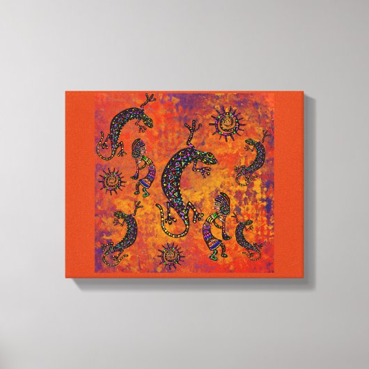 Arizona Wüstenkunst Leinwanddruck (Vorderseite)