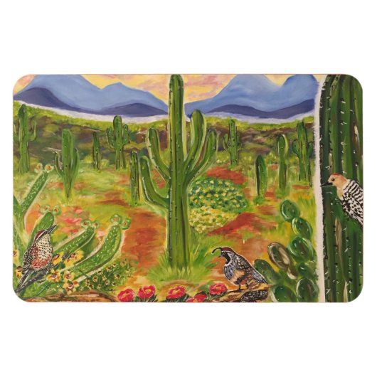 Arizona Wüstenkunst Magnet (Horizontal)
