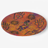 Arizona Wüstenkunst Pappteller (Schrägansicht)