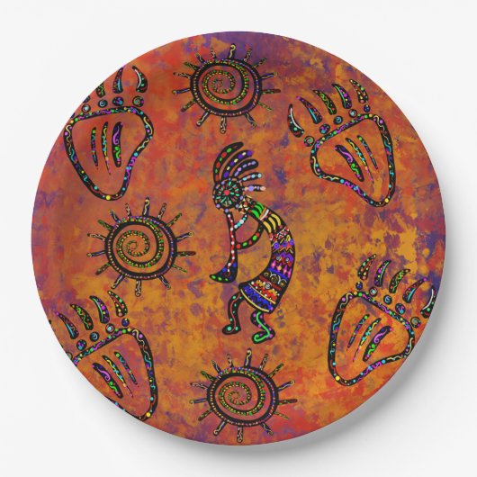 Arizona Wüstenkunst Pappteller (Vorderseite)