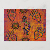 Arizona Wüstenkunst Postkarte (Rückseite)