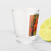 Arizona Wüstenkunst Schnapsglas (Links)