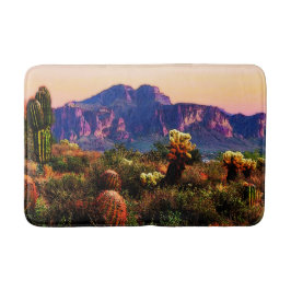 Arizona Wüstenlandschaft Superstition Gebirge Badematte