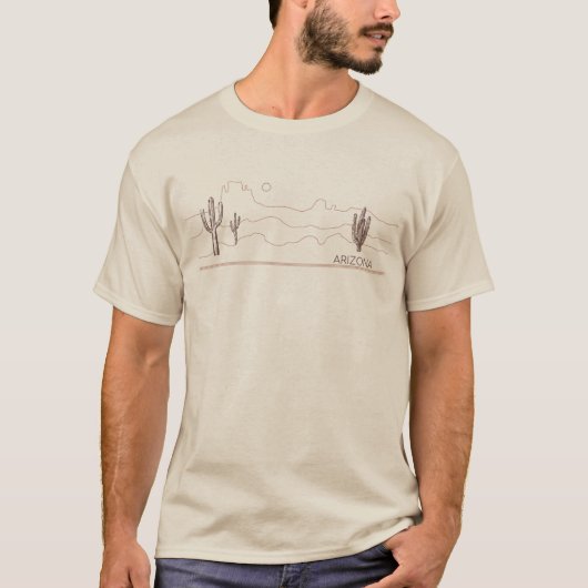 Arizona-Wüstenminimal T-Shirt (Vorderseite)