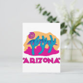 Arizona Wüstenrosa Postkarte (Stehend Vorderseite)