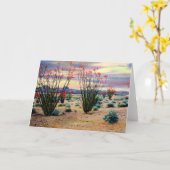 Arizona-WüsteOcotillos in der Blüte Karte (Gelbe Blume)