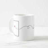 Arizona zu Minnesota - Heart2Heart Coffee Tasse (Vorderseite Links)