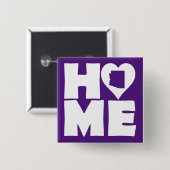 Arizona Zuhause Heart Staat Button Abzeichen Butto (Vorne & Hinten)