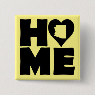 Arizona Zuhause Heart Staat Button Abzeichen Butto