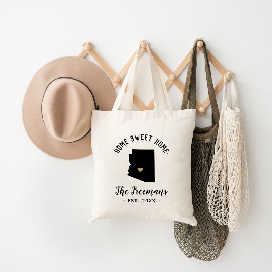 Arizona Zuhause Sweet Zuhause Family Monogram Tragetasche