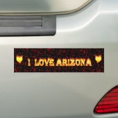 Arizonafeuer und -flammen der Liebe I Autoaufkleber (Auf Auto)