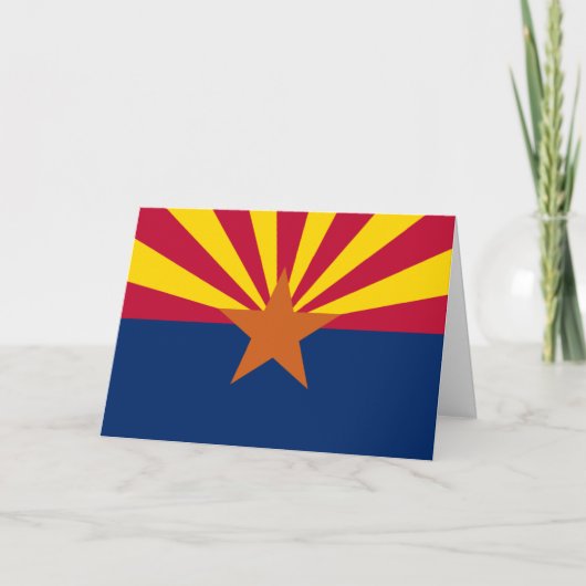 Arizonan Flag, Flag of Arizona Karte (Vorderseite)