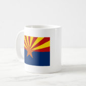 Arizonan Flag + Map-Tasse Kaffeetasse (Vorderseite Links)