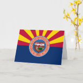 Arizonan Flag & Seal, Flag of Arizona Karte (Gelbe Blume)