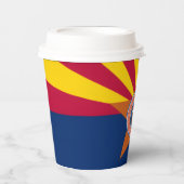 Arizonan Flag & Seal, Flag of Arizona Pappbecher (Vorderseite)