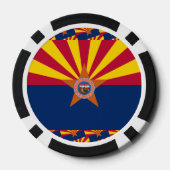 Arizonan Flag & Seal, Flag of Arizona Pokerchips (Rückseite)