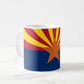 Arizonas Flagge Kaffeetasse (Vorderseite Links)