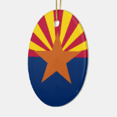 Arizonas Flagge Keramikornament (Links)
