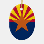 Arizonas Flagge Keramikornament (Vorne)