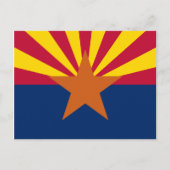 Arizonas Flagge Postkarte (Vorderseite)