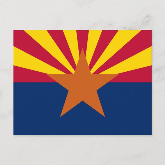 Arizonas Flagge Postkarte (Vorderseite)