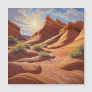 Arizonas Welle in Coyote Buttes Magnetkarte