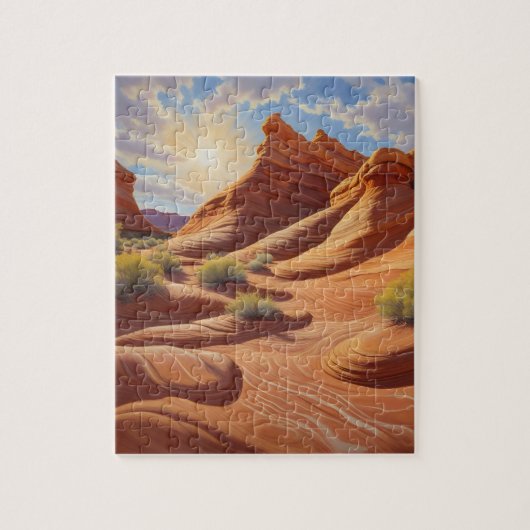 Arizonas Welle in Coyote Buttes Puzzle (Vertikal)