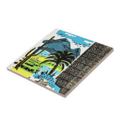 Arizonasaguaro Kaktus Wüste der Fliese Vintager (Seite)