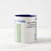 Arizonasymbole und -karte zweifarbige tasse (Mittel)