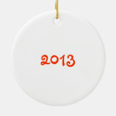 Arizonatumbleweed-Weihnachten Keramik Ornament (Hinten)