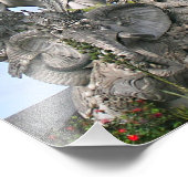 Arjuna Statue Foto Print (Ecke)