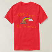 Ark and Rainbow God Behalte seine Versprechen Noah T-Shirt (Design vorne)