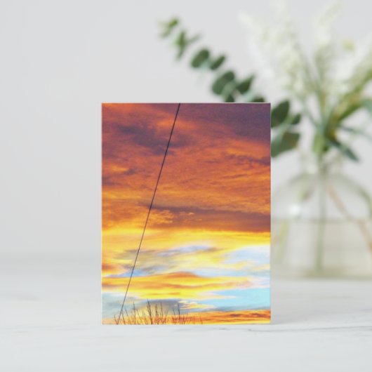 Ark Orange Sky bei Sonnenuntergang Postkarte (Stehend Vorderseite)