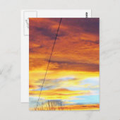 Ark Orange Sky bei Sonnenuntergang Postkarte (Vorne/Hinten)