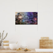 ARK Überleben Evolved Dinosaur War Zone Poster (Küche)