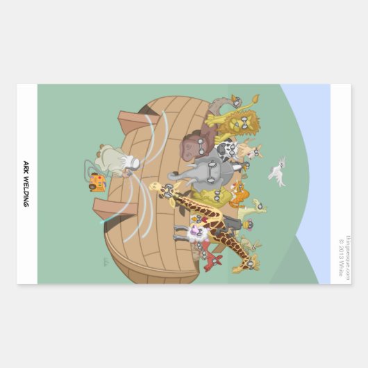 Ark Welding Rechteckkleber Rechteckiger Aufkleber (Vorderseite)