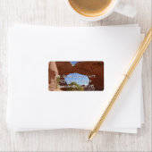 Arkade im Nationalpark Arches Adressaufkleber (Insitu)