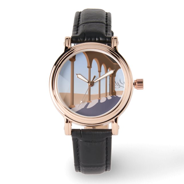 Arkaden zeichnend armbanduhr (Vorderseite)