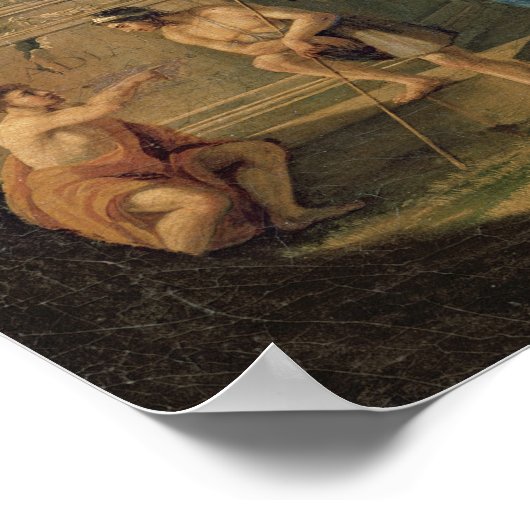 Arkadische Hirten Poster (Ecke)