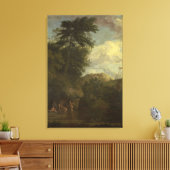 Arkadische Landschaft mit Diana Bathing, Johannes Leinwanddruck (Insitu (Wohnzimmer))