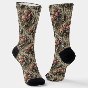 🩸 Arkane Altäre – Gotische viktorianische Tapete Socken
