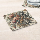 Arkane Apex - Mythische Blüte Rechteckiger Pappuntersetzer (angewinkelt)