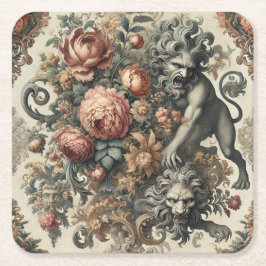 Arkane Apex - Mythische Blüte Rechteckiger Pappuntersetzer