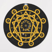 Arkane Enneagram Etiketten (Design 1)